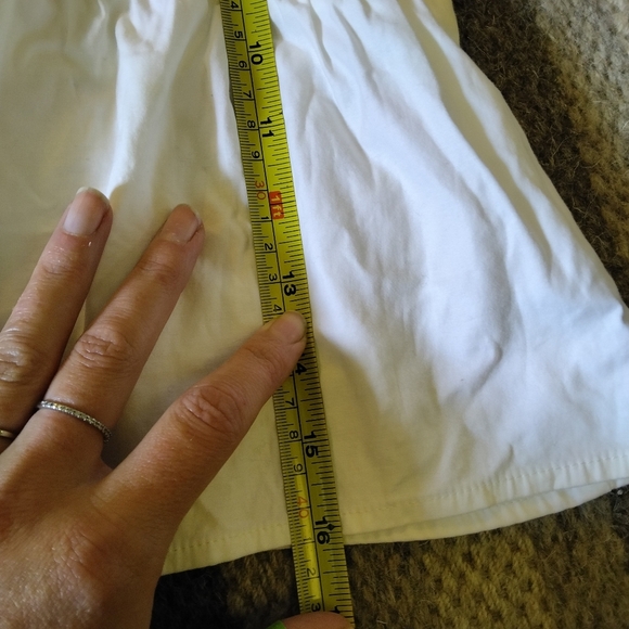 Reformation White Smocked Tie Strap Smocked Cropped Babydoll Marla Tank Top - Picture 5 of 6